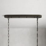 Amor Glass Oval Chandelier 54