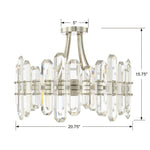 Bolton 4 Light Semi Flush Mount