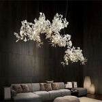 Ceramic Ginkgo Luxury Branch Chandelier