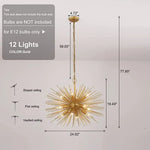 Starburst Chandelier 12-Light 24