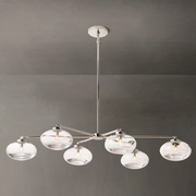 Bratle Clear Glass Mobile Linear Chandelier