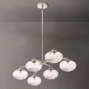 Bratle Clear Glass Mobile Linear Chandelier