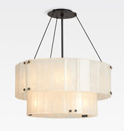 Solace Glass Round Chandelier 2-Tier 32''