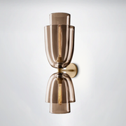 Bloom Amber Glass Cloche Grand Sconce