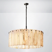 Elamette Alabaster Round Chandelier 36