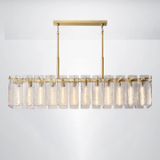 Elamette Glass Rectangular Chandelier 72
