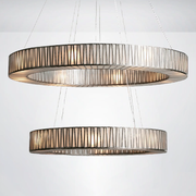 Curve 2-Tier Round Chandelier