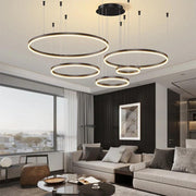 Kora Multi Rings Black Chandelier