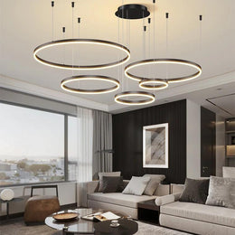 Kora Multi Rings Black Chandelier