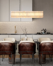 Sanrhca Alabaster Linear Chandelier 54