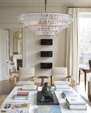 Eicho 4/5-Tier Glass Round Chandelier