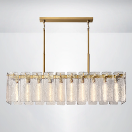 Elamette Glass Rectangular Chandelier 60