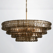 Eicho 4/5-Tier Glass Round Chandelier