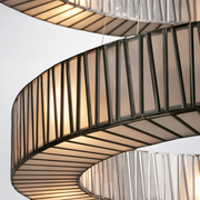 Curve 2-Tier Round Chandelier