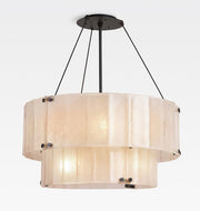 Solace Glass Round Chandelier 2-Tier 32''