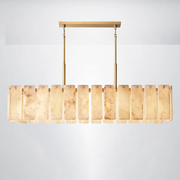 Elamette Alabaster Rectangular Chandelier 72