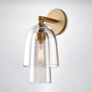 Bloom Clear Glass Flute Sconce