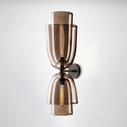 Bloom Amber Glass Cloche Grand Sconce