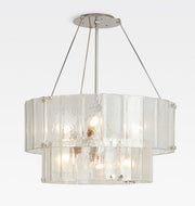 Solace Glass Round Chandelier 2-Tier 32''