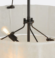 Solace Glass Round Chandelier 2-Tier 32''