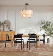 Solace Glass Round Chandelier 2-Tier 32''