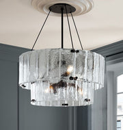 Solace Glass Round Chandelier 2-Tier 32''