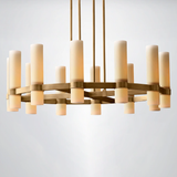 Rasey Milk Glass Round Chandelier