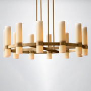 Rasey Milk Glass Round Chandelier