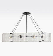 Solace Glass Linear Chandelier 60''