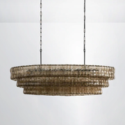 Eicho Glass Oval Chandelier