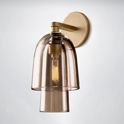 Bloom Amber Glass Flute Sconce