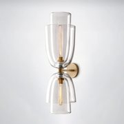 Bloom Clear Glass Cloche Grand Sconce