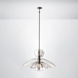 Bloom Clear Glass Cloche Grand Pendant