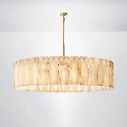 Elamette Alabaster Round Chandelier 60