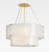 Solace Glass Round Chandelier 2-Tier 32''