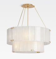 Solace Glass Round Chandelier 2-Tier 32''