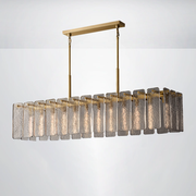 Elamette Glass Rectangular Chandelier 72