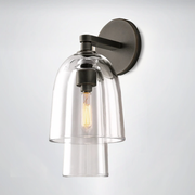 Bloom Clear Glass Flute Sconce
