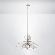 Bloom Clear Glass Cloche Grand Pendant