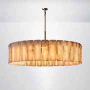 Elamette Alabaster Round Chandelier 60