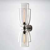 Bloom Clear Glass Cloche Grand Sconce