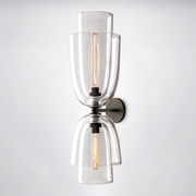Bloom Clear Glass Cloche Grand Sconce