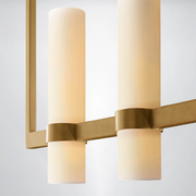 Rasey Milk Linear Glass Chandelier
