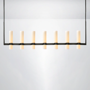 Rasey Milk Linear Glass Chandelier