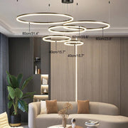 Kora Multi Rings Black Chandelier