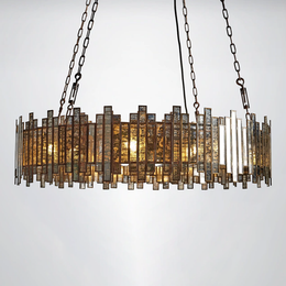 Palette Glass Round Chandelier