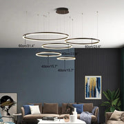 Kora Multi Rings Brown Chandelier