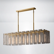 Elamette Glass Rectangular Chandelier 60