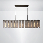 Elamette Glass Rectangular Chandelier 72