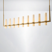 Rasey Milk Linear Glass Chandelier